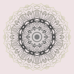 Ethnic, Colorful Henna Mandala Design. Ornament Round Concept. Vector Decorative Illustration Design. Pastel gradient