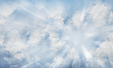 Fototapeta premium Rays in sky