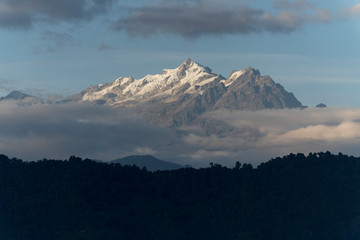 Scenic view of Singalila Range, Great Himalaya Range, Sikkim, India