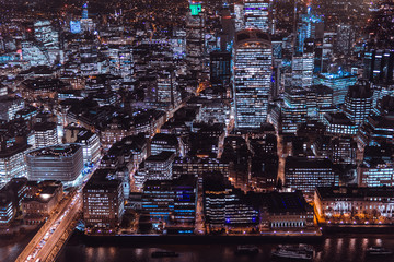 London at night - from the Shard