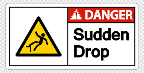 Danger Authorized Personnel Only Sign on transparent background