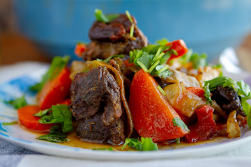 Tajin with lamb and vegetables 2