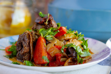 Tajin with lamb and vegetables 1
