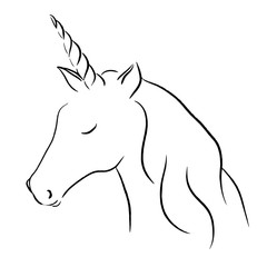cute unicorn animal illustration