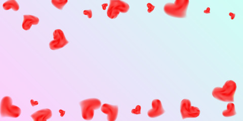 Hearts of confetti for valentines day