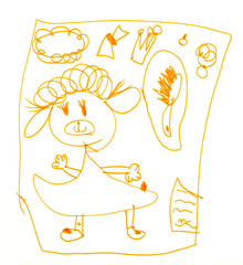 The Child's drawing