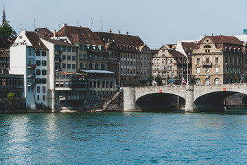 Streets and buildings of Basel, Switzerland