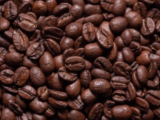 Seamless Closeup of Roasted Coffee Beans
