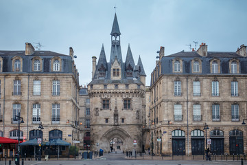 Fototapeta na wymiar Old area of Bordeaux