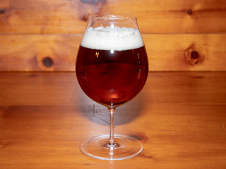 Ale or Beer in a Tulip Shaped Glass