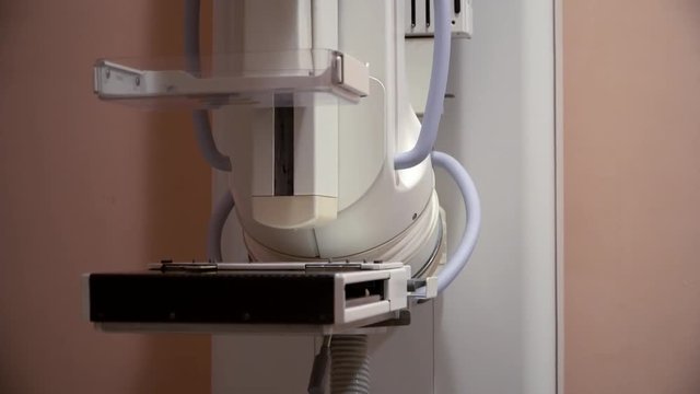 Cancer diagnosis examination medical mammography machine in a clinic lab