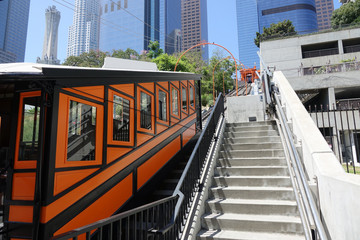 Naklejka na ściany i meble Los Angeles funicular in downtown