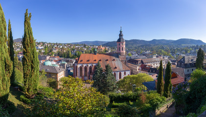 Fototapeta na wymiar Panoramic of Baden Baden