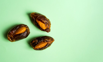 Fresh dates with almonds