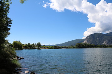 Mergozzo lake in summer, Italy