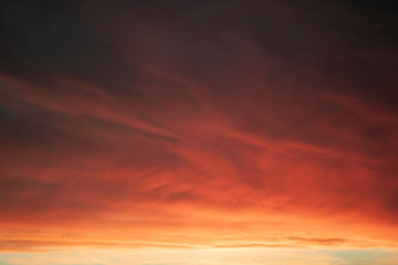 Naklejka na ściany i meble red sunset with clouds