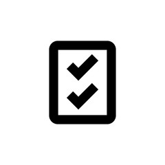 Checklist icon. Skill sign