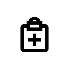 Obraz premium Note icon. Medical skill sign