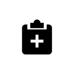 Note icon. Medical skill sign