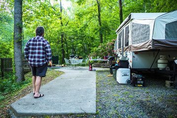 Camping in a Popup 