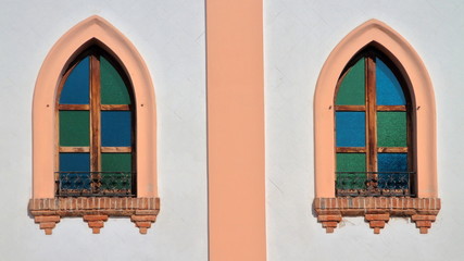 FINESTRE ANTICHE COLORATE, OLD COLORED WINDOWS 