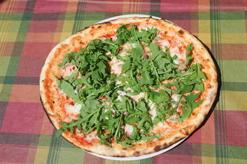 Pizza Margherita with Rucola, Italy