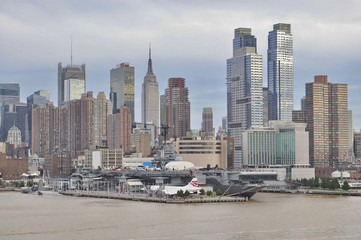 A View of New York City from Hudson River, USA