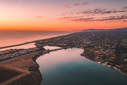 sunset over the sea
