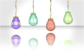 colorful easter eggs