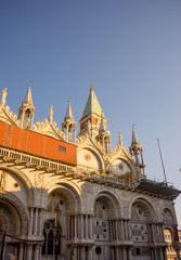 Italy, Venice, Saint Mark's Basilica, LOW ANGLE VIEW OF CATHEDRAL AGAINST SKY