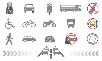 Iconos tránsito 