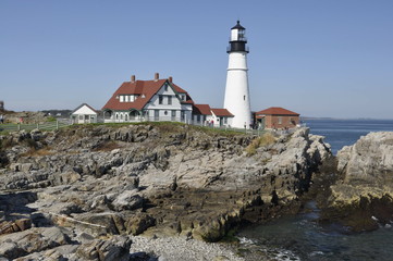 Fototapeta na wymiar Lighthouse in Maine, USA