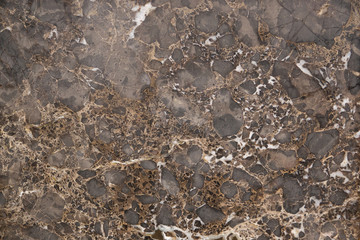 Closeup brown / white granite marble texture
