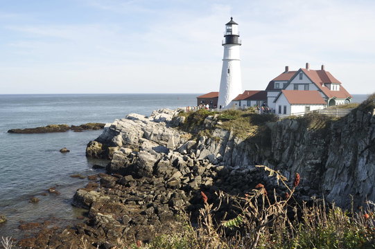 Lighthouse in Maine, USA