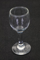 Empty glass cup