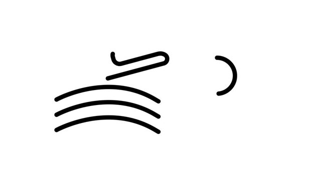 line icon animation pool