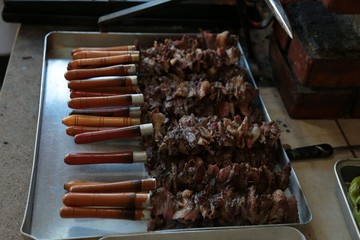 Traditional Turkish Doner Kebab meat.erzurum