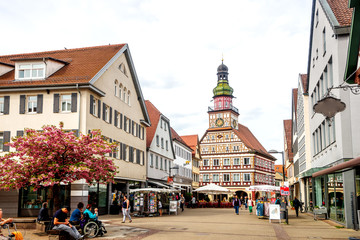 Fototapeta na wymiar Marktplatz in Kirchheim unter Teck, Deutschland 