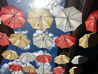 Regenschirme auf mauritius