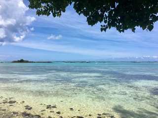 strand auf mauritius insel in der Nähe von Port Louis Grand Baie