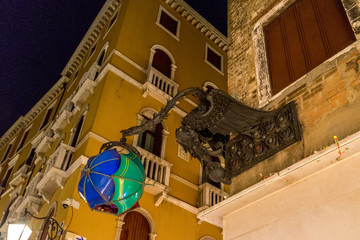 Italy, Venice, LOW ANGLE VIEW OF STATUE AGAINST BUILDING