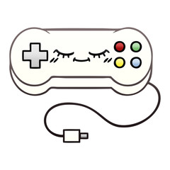 gradient shaded cartoon game controller