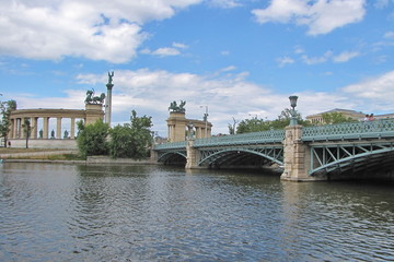 Margit Bridge in Budapest, Hungary