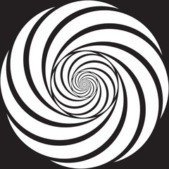 background black and white spiral