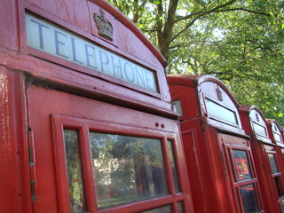 Cabine telefônica em Londres