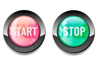 Start button. Stop button.