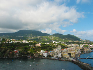 Fototapeta na wymiar Ischia island in Italy