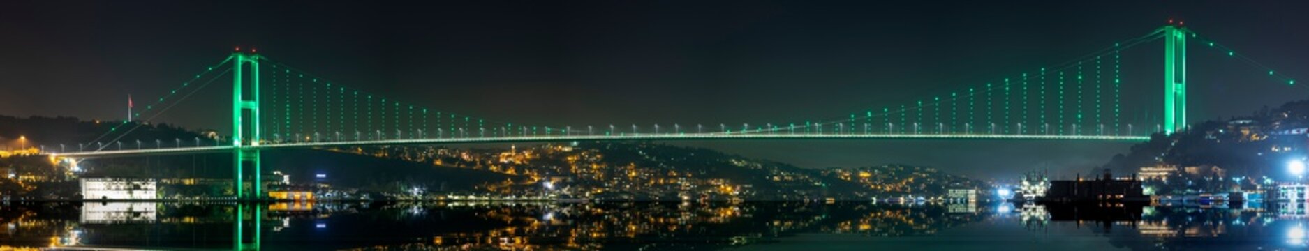 Bosphorus Bridge Istanbul Turkey ( July 15 Martyr Bridge ) Magnificent View Of Istanbul