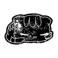 grunge icon kawaii cute sleeping kitten