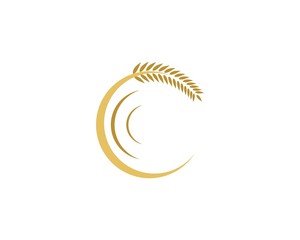 Wheat logo template